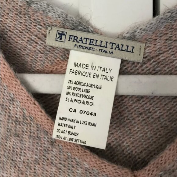 526. Fratelli Talli Womens One Size Poncho - Picture 4 of 5